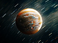 planet Jupiter and asteroids